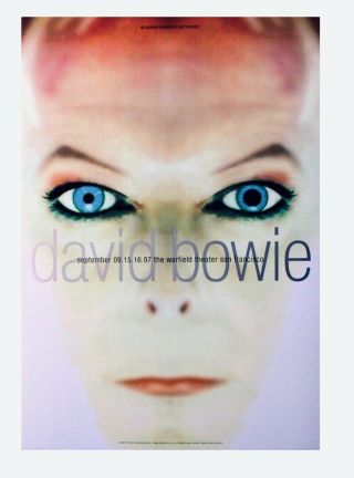 Price Drop Rare David Bowie Vintage Bill Graham Concert Poster.