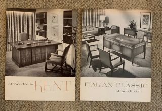 Stow & Davis Furniture Catalogs Kent And Italian Classics C.  1960 