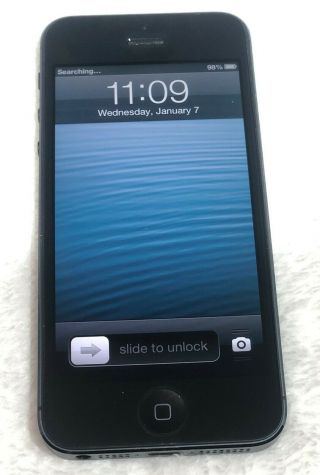 Apple Iphone 5 Black 16gb Ios 6.  1.  2 Rare Collectible