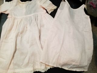 Madame Alexander Pink Dress And Full Slip For Vintage Baby Doll 20 - 22 "
