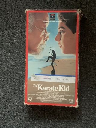 The Karate Kid Vhs 1985 Edition Rca Columbia Rare Cover Side Loafer