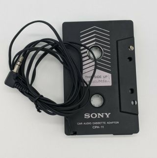 Sony Black Model Cpa - 11 Car Audio Cassette Tape Adapter