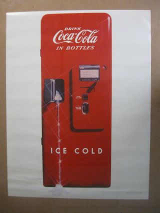 Vintage 1978 Drink Coca - Cola Ice Cold Cocaine Poster 19 1/2 X 24 Inches