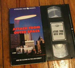 Very Rare Attack From Outer Space Alien Ufo Vhs Tape Conspiracy Great