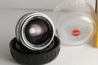 Rare Rodenstock Retina - Heligon C F/5.  6 35mm Lens For Kodak Retina Wide W/ Box