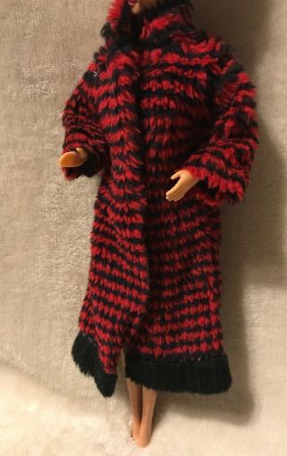 Vintage Barbie Tammy Tressy Clone Red And Black Coat