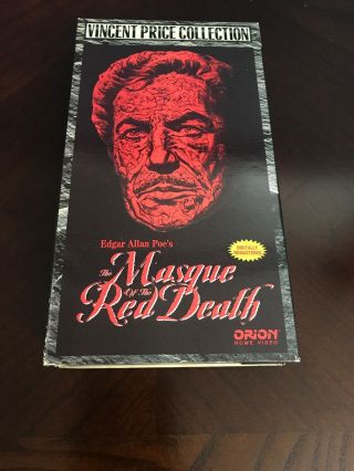 Rare Pre - Owned Vhs Tape - The Masque Of The Red Death (1964) - Vincent Price (poe)