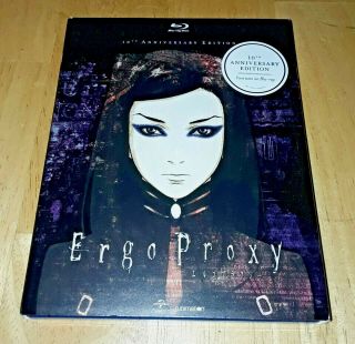 Ergo Proxy 10th Anniversary Edition Anime Blu - Ray W/rare Slipcover Us Version