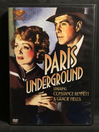 Rare Paris Underground - Dvd - 1945 Constance Bennett Gracie Fields