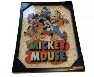 Mickey Mouse And Friends Disney Rare 3d Comicwalls Poster Wall Art Decor Framed