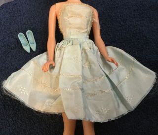 Vintage 60s Barbie Clone Babs Babette Annette Suzette Hk Blue Doll Dress Htf