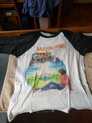 Marillion - Welcome To The Garden Party - Rare 1986 Tour Progamme & Xl T - Shirt