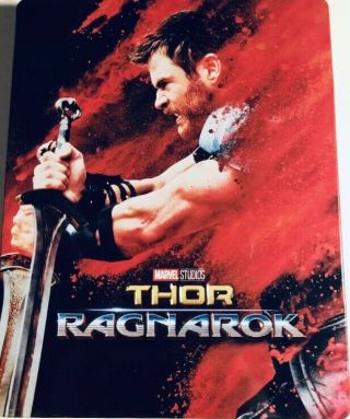 Mcu’s “thor Ragnarok” Steelbook - 4k,  Blu - Ray,  Rare Con.