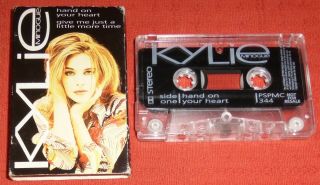 Kylie Minogue - Very Rare Uk Promo Cassette Tape Single - Hand On Your Heart