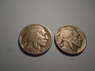 1926 " D " & 1926 " S " Indian Head Buffalo Nickels Both Rare See 22 Photos Below