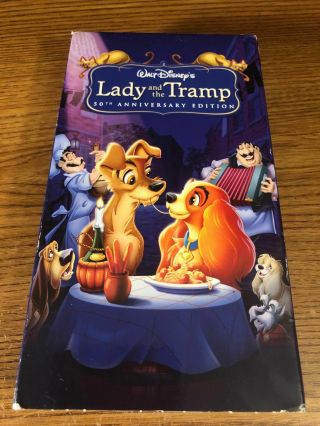 Lady And The Tramp 30th Anniversary Edition Vhs Vcr Disney Club Very Rare
