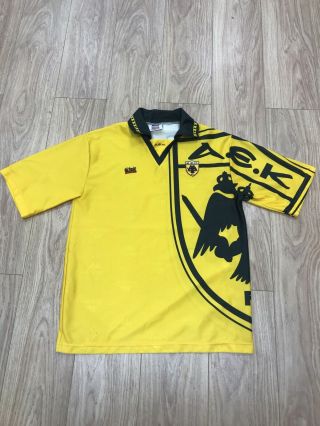 Mens Football Shirt 1990s Kappa Aek Athens Greece X - Large (very Rare) B1852/22