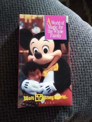 Walt Disney World Rare Vhs Vacation Planning Video