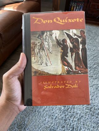 Very Rare Don Quixote Cervantes Of 1946 Ed.  Illustrated Book By Salvador Dali