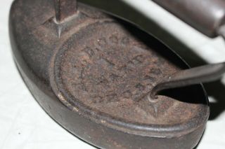 Antique Cast Iron Polishing Sad Iron Pat 