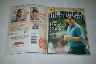 2005 Sports Illustrated Phil Mickelson Wins Pga With Rare Ad Flap Baltusrol
