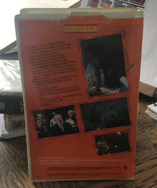 GODZILLA 1985 VHS Video Tape Roadshow Home Video RARE 2