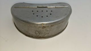 Vintage Old Pal Aluminum Belt Bait Box