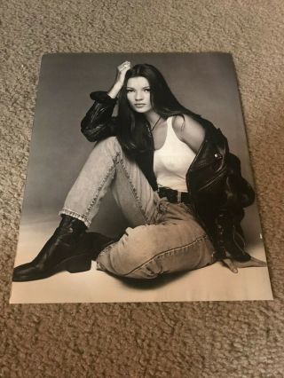 Vintage 1992 Calvin Klein Jeans Kate Moss Poster Print Ad 2 1990s Ck Rare