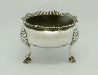 Fine Rare Large 18th Century Thomas Shepherd Solid Silver Cauldron Salt Hm 1781
