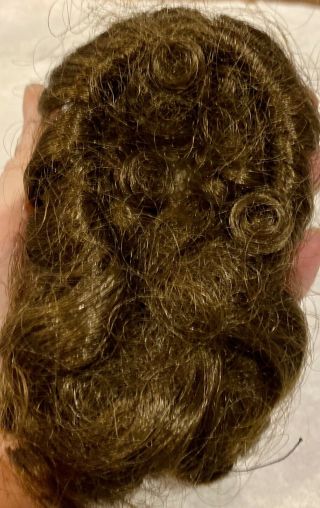 6”Antique Human Hair Doll Wig For French And German Dolls 2
