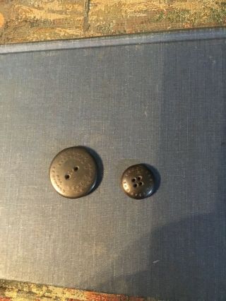 Civil War Mid 19th C.  Hard Rubber Goodyear’s Patent 1851 Blouse & Cuff Button