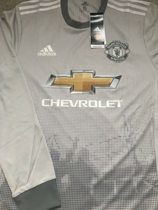 Rare Manchester United Man Utd 2017/18 Player Issue Third Shirt Size 6 L/s Bnwt