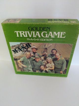 Rare Vintage Mash M A S H Golden Trivia Game Edition From 1984,  Complete Game.