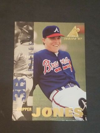 1997 Pinnacle Inside Chipper Jones Club Edition Atlanta Braves 31 Rare