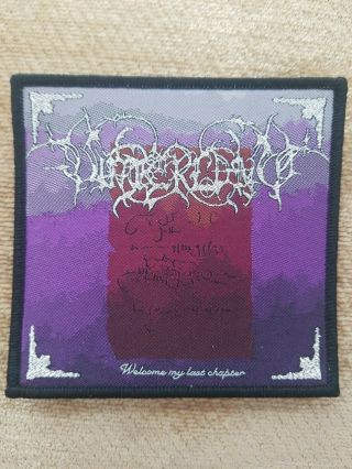 Vinterland Welcome My Last Chapter Woven Patch Rare Last One