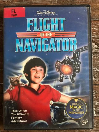 Flight Of The Navigator (dvd,  2004) Rare Disney Sci - Fi Film Starring Joey Cramer