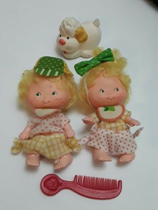 Vintage Strawberry Shortcake Lem And Ada Dolls Sugarwoofer
