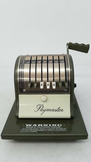 Vintage Paymaster Series S - 1000 Check Writer