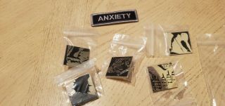 Nine Inch Nails Bad Witch 5 Pc Numbered Anxiety Pin Set 153/1000 Ultra Rare