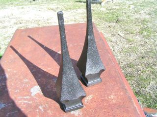TWO solid cast iron Steeple finials Architectural Bronze finish 3