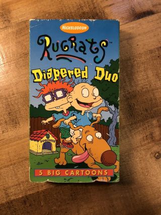 Rare Oop Unrated Rugrats Diapered Duo Vhs Video Tape Nickelodeon Cartoon Tv Show