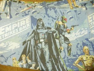 Vintage 1979 Star Wars Standard Twin Size Flat Sheet The Empire Strikes Back