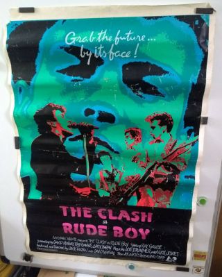 The Clash,  Rude Boy_original,  Rare_1980_punk Rock_one Sheet Movie Poster_27 " X41 "