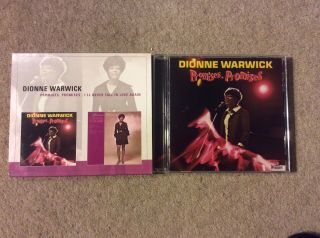 Rare Dionne Warwick Promises & I’ll Never Fall In Love Ltd Ed Cd In Card Case
