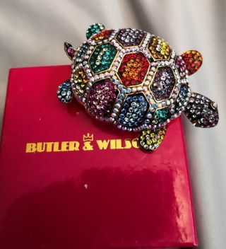 Butler And Wilson Turtle Brooch VERY RARE Stunning 2