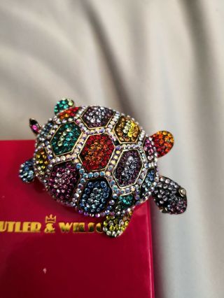 Butler And Wilson Turtle Brooch VERY RARE Stunning 3
