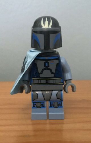 Lego Star Wars Minifigure Pre Vizsla Rare Htf 9525 Blue Cape