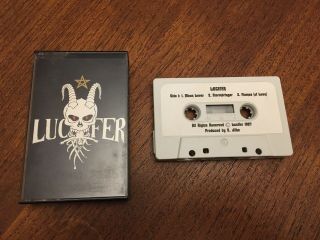 Lucifer - Leather And Lace Uk 1987 Demo Cassette Tape Nwobhm Rare