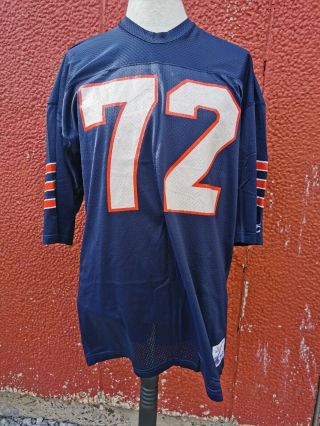 Vintage Nfl Chicago Bears Champion 72 The Fridge William Perry Jersey 90s Rare