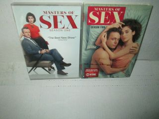 Masters Of Sex - Season One & Two Rare 8 Disc Dvd Set Michael Sheen Lizzy Kaplan